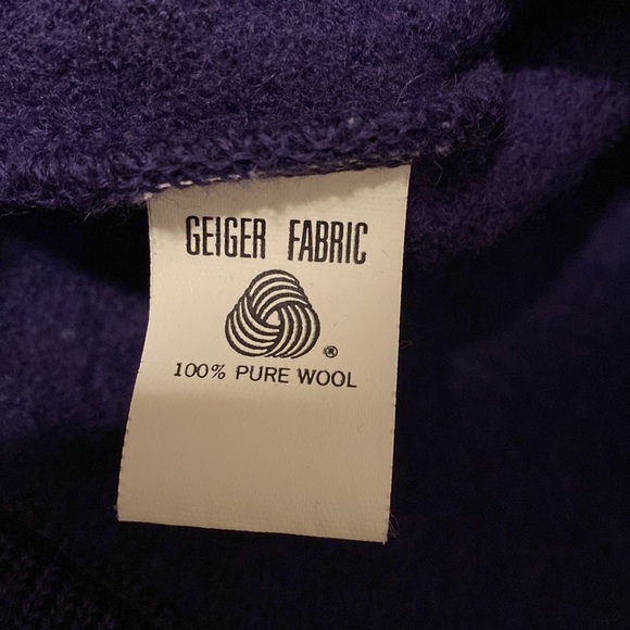 GEIGER Vintage Tyrol jacket. 100% deep plum boiled wool! BEAUTIFUL!!! - Picture 9 of 16